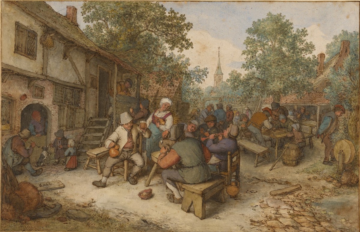 Peasant Festival on a Town Street 1674