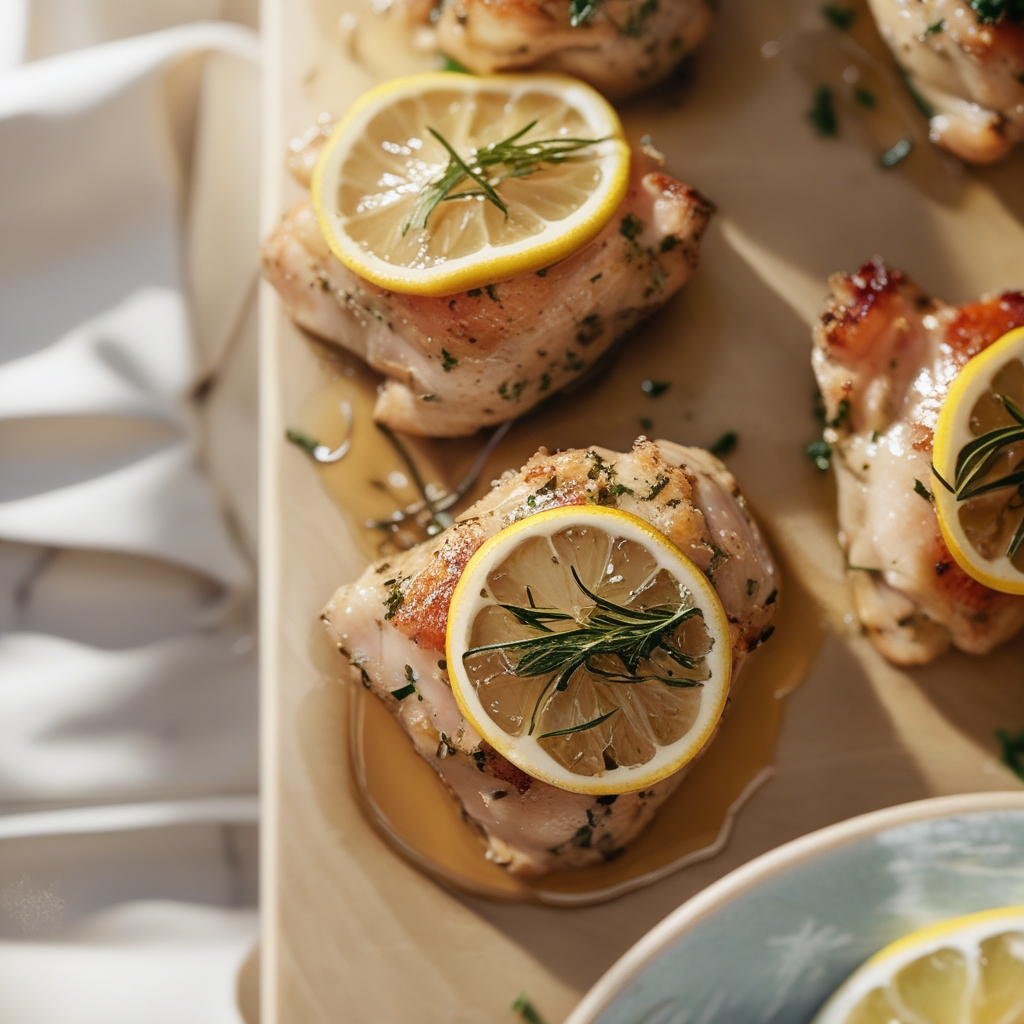 Savory Lemon‑Herb Chicken Quinoa Family Boats