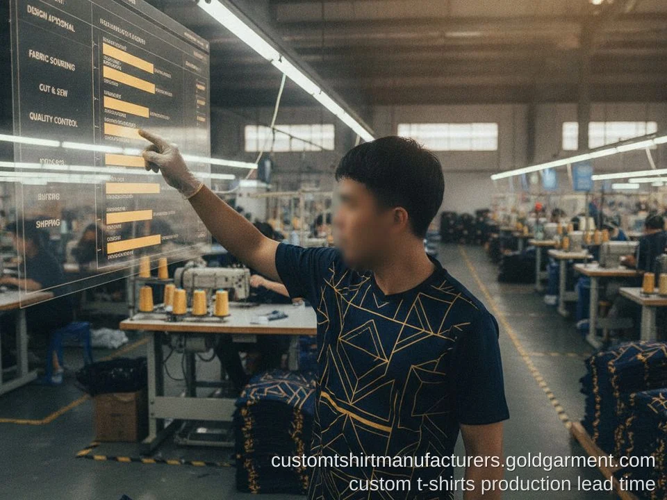 custom t-shirts Production Lead Times: Planning Your Manufacturing Schedule - Gold Garment Vietnam