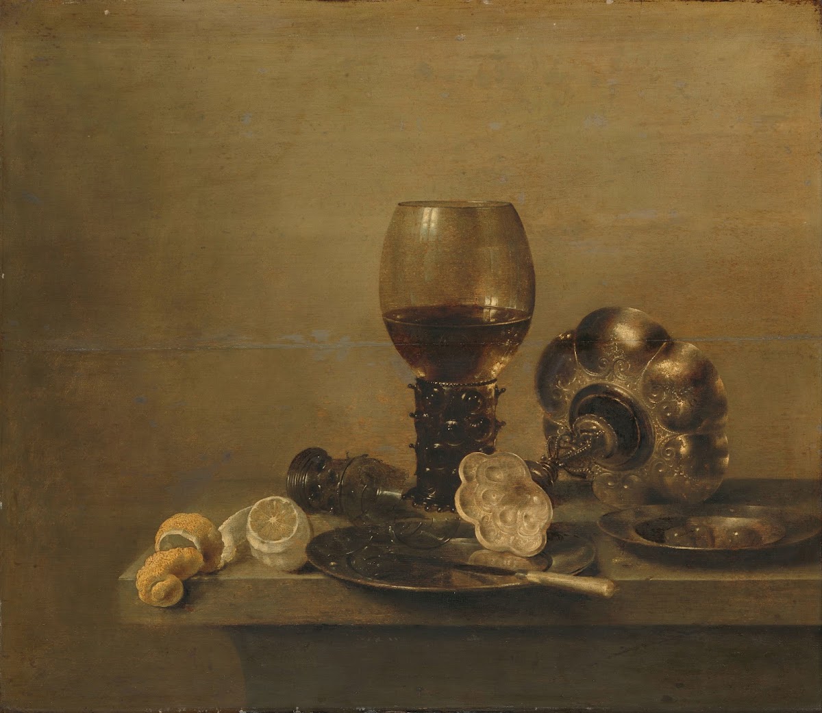 Still Life with a Broken Glass 1642