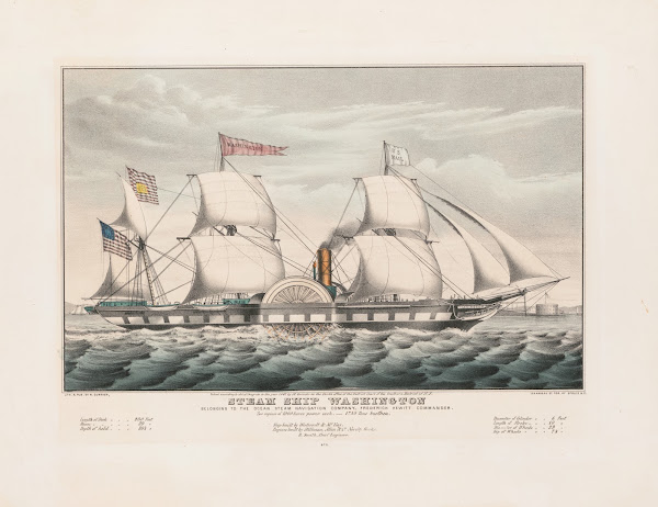 Steam ship Washington belonging to the Ocean Steam Navigation Company Frederick