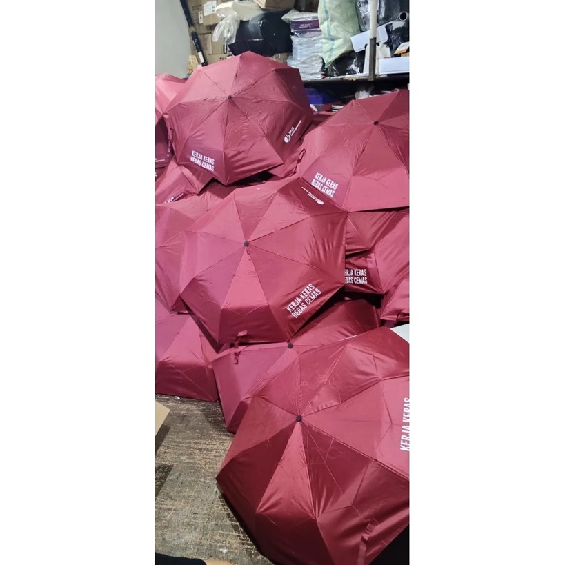 costum payung lipat manual anti uv/payung costum logo design suka2/payung souvenir — foto 4