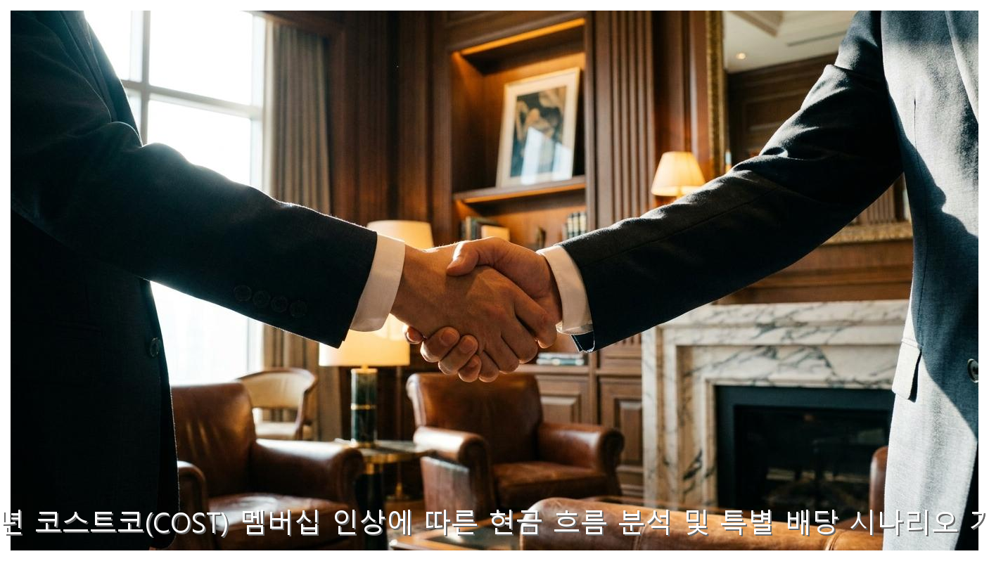 2026년 코스트코(COST) 멤버십 인상에 따른 현금 흐름 분석 및 특별 배당 시나리오 가이드 핵심 안내 및 분석 인포그래픽 (4)