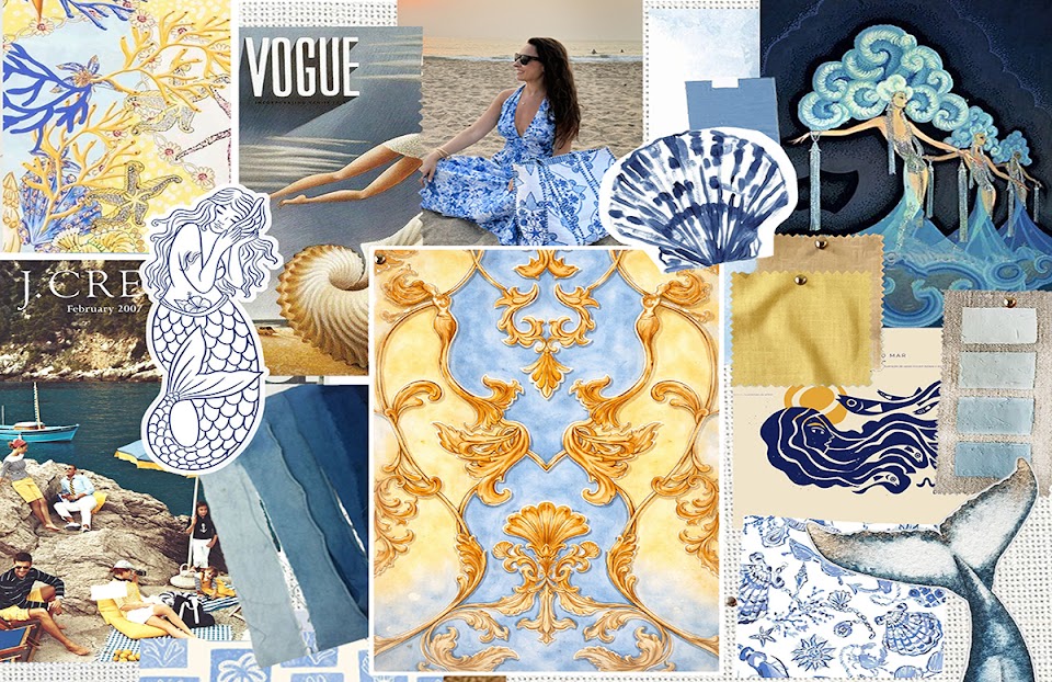 Sirens Sky print moodboard — Beyond by Vera