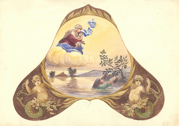 Matka Boża ratuje tonącą kobietę 1912