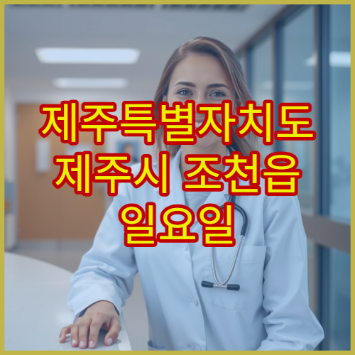 제주특별자치도 제주시 조천읍 일요일 휴일 운영 약국 위치 안내