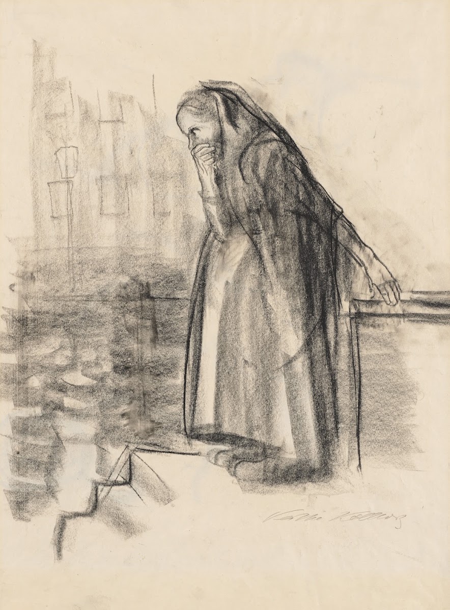 Pregnant Woman Contemplating Suicide c 1926