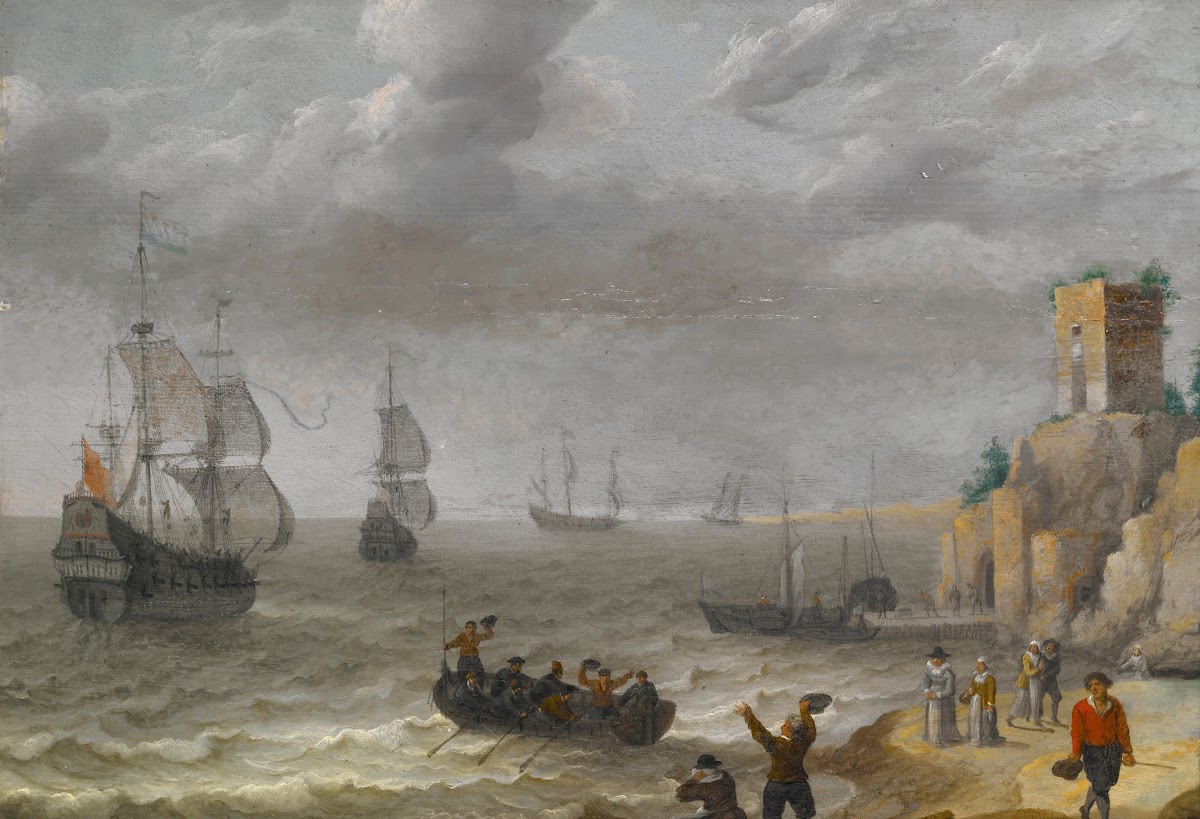 Seascape with Ruins on a Cliff 1641
