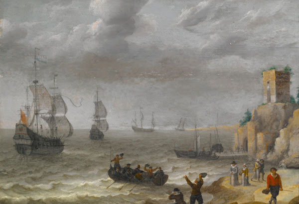 Seascape with Ruins on a Cliff 1641