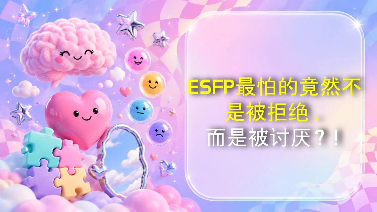 ESFP最怕的竟然不是被拒绝，而是被讨厌？！