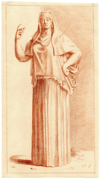 Beeld van staande vrouw
