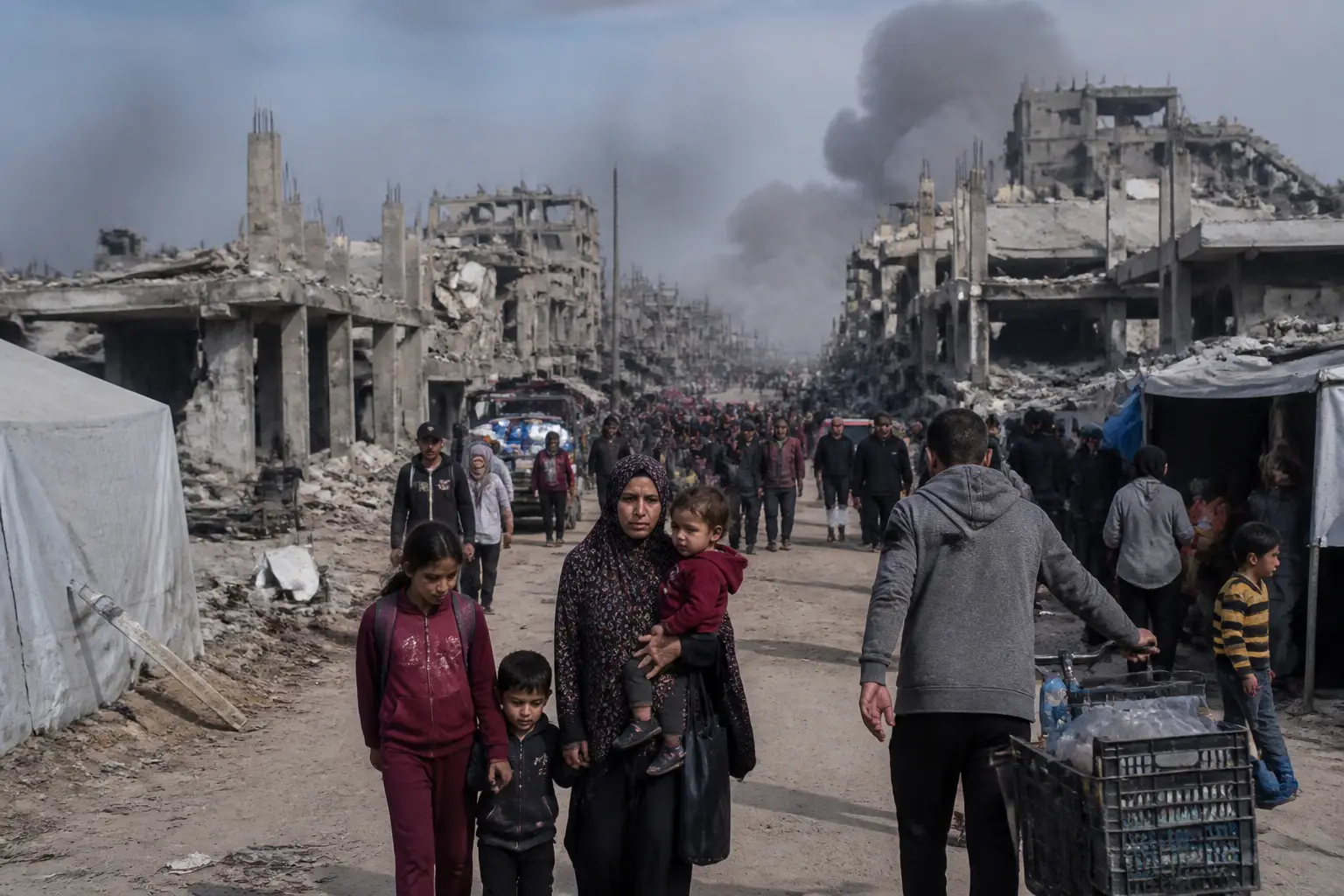 Editorial image for Gaza residents describe daily life amid ongoing conflict
