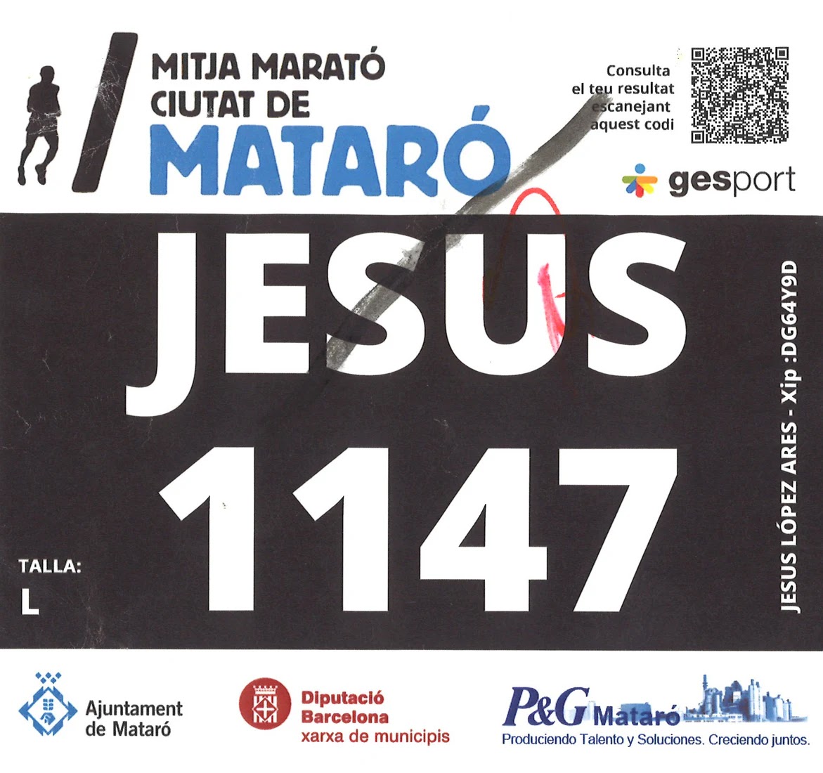 Dorsal de Mitja Mataró