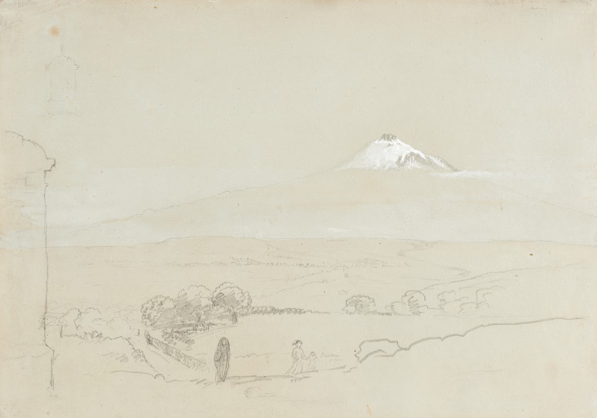 Distant View of Mount Etna 1842