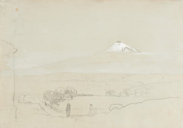 Distant View of Mount Etna 1842