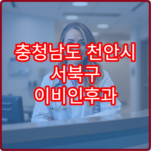 충청남도 천안시 서북구 이비인후과 설날 연휴 진료 병원 운영시간 정보