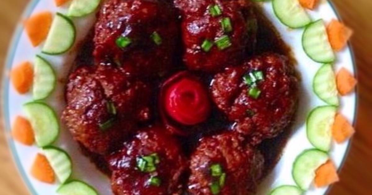 Thịt viên sư tử kiểu Tàu