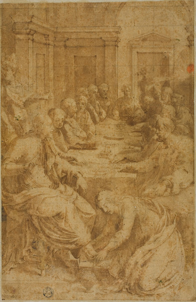 Study for Christ and the Magdalene in the House of Simon 1564 72