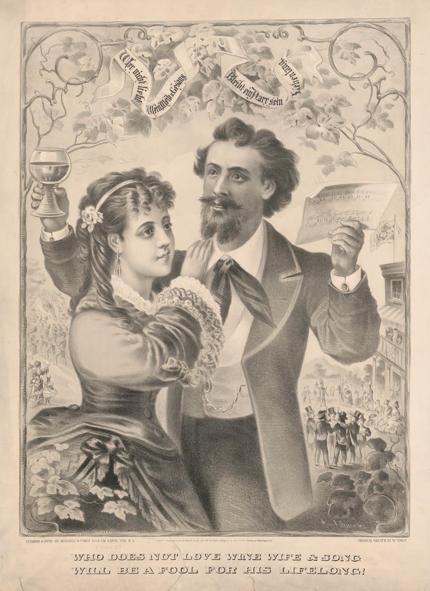 Who does not love wine wife  song will be a fool for his lifelong 1873