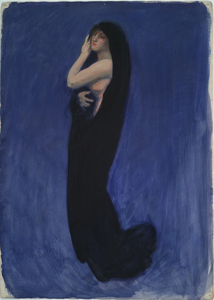 Study for figure of 4 am in The Hours celing at the state capitol building in Ha