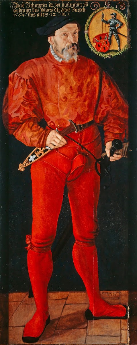 Portrait of the Zurich Standard Bearer Jacob Schwytzer 1564