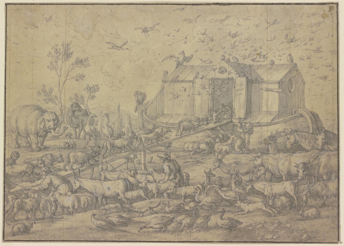 Einzug der Tiere in die Arche Noah