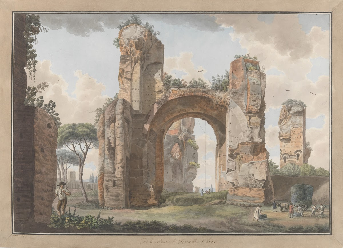Interior of the Baths at Caracalla ca 1780