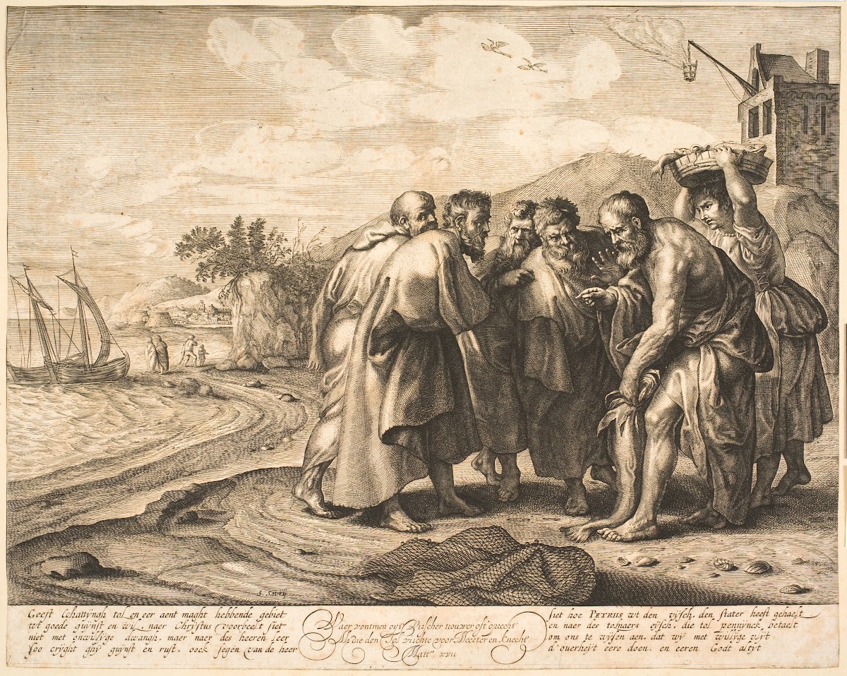 St Peter finder mønten i fiskens mund