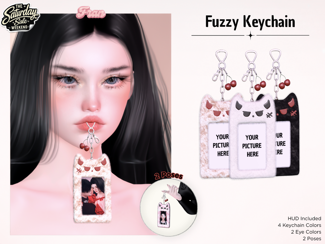 Fuzzy Keychain - Unrriged