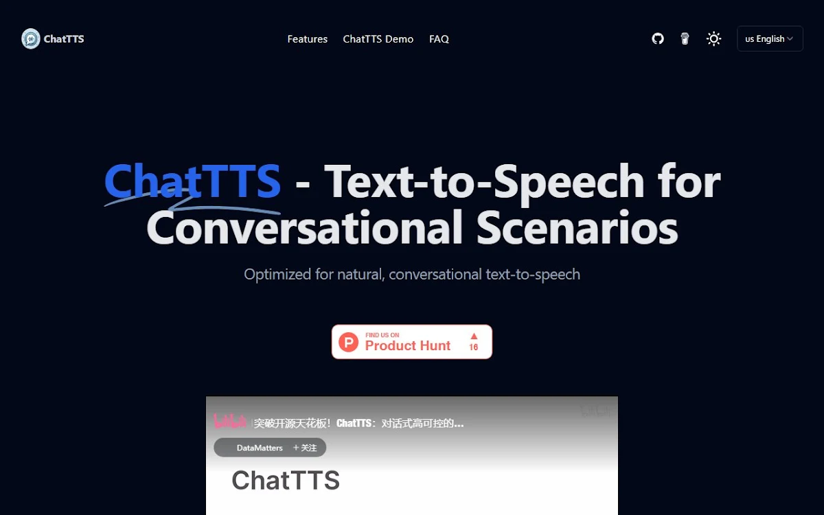 Captura de ChatTTS