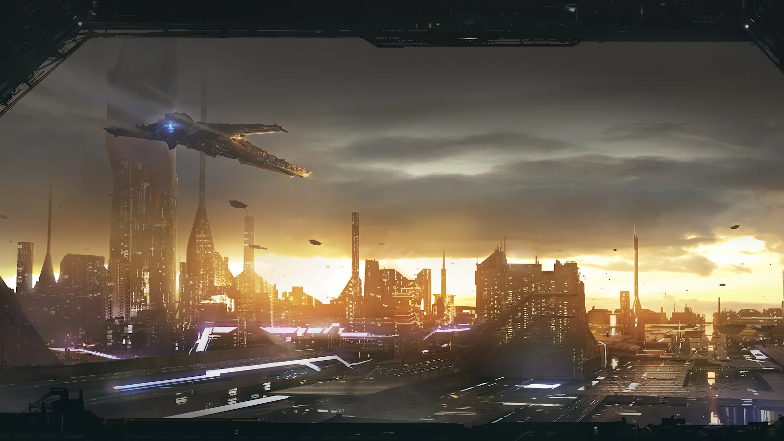 Octane City 4K Desktop Wallpaper Background [3840x2160] Free Download