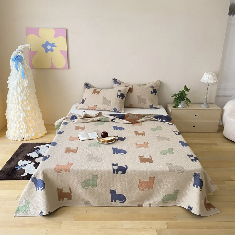 Cotton Blanket 3-piece, Gauze Fabric