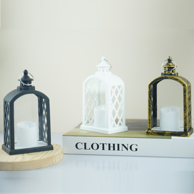 Decorative LED Lantern with Flame Effect