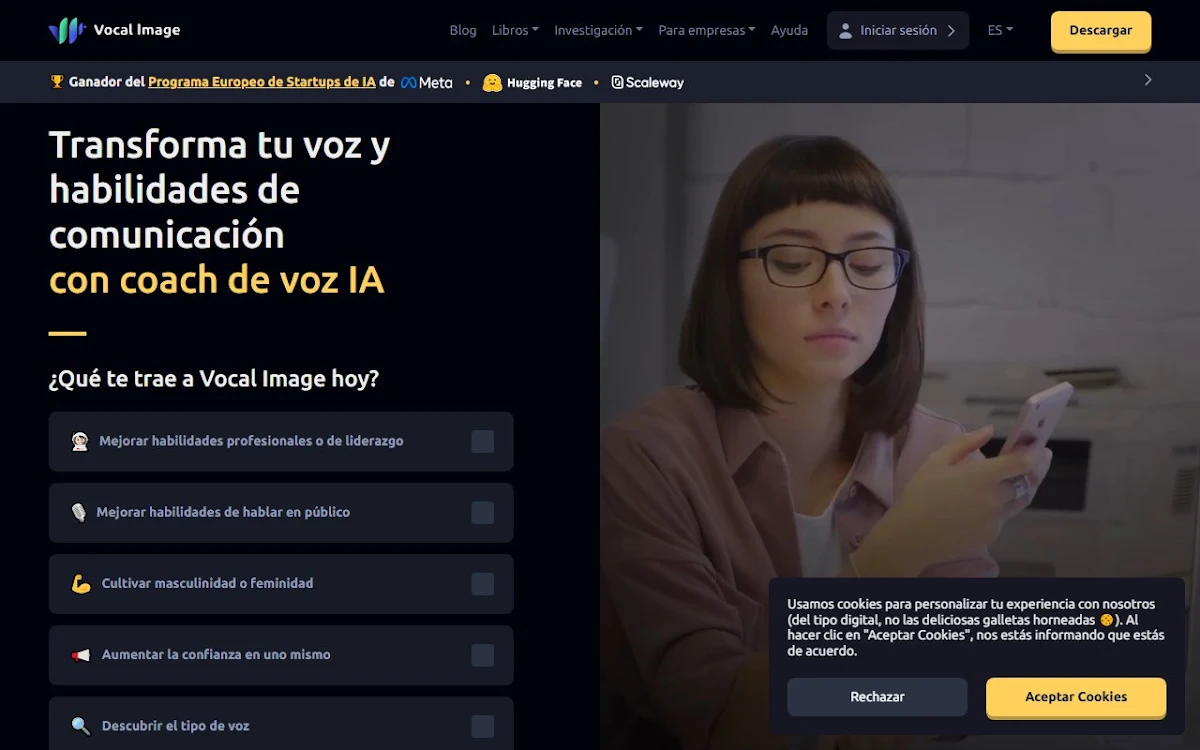 Captura de vocalimage.app