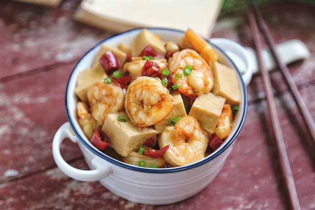 Đậu Hũ Rim Tôm