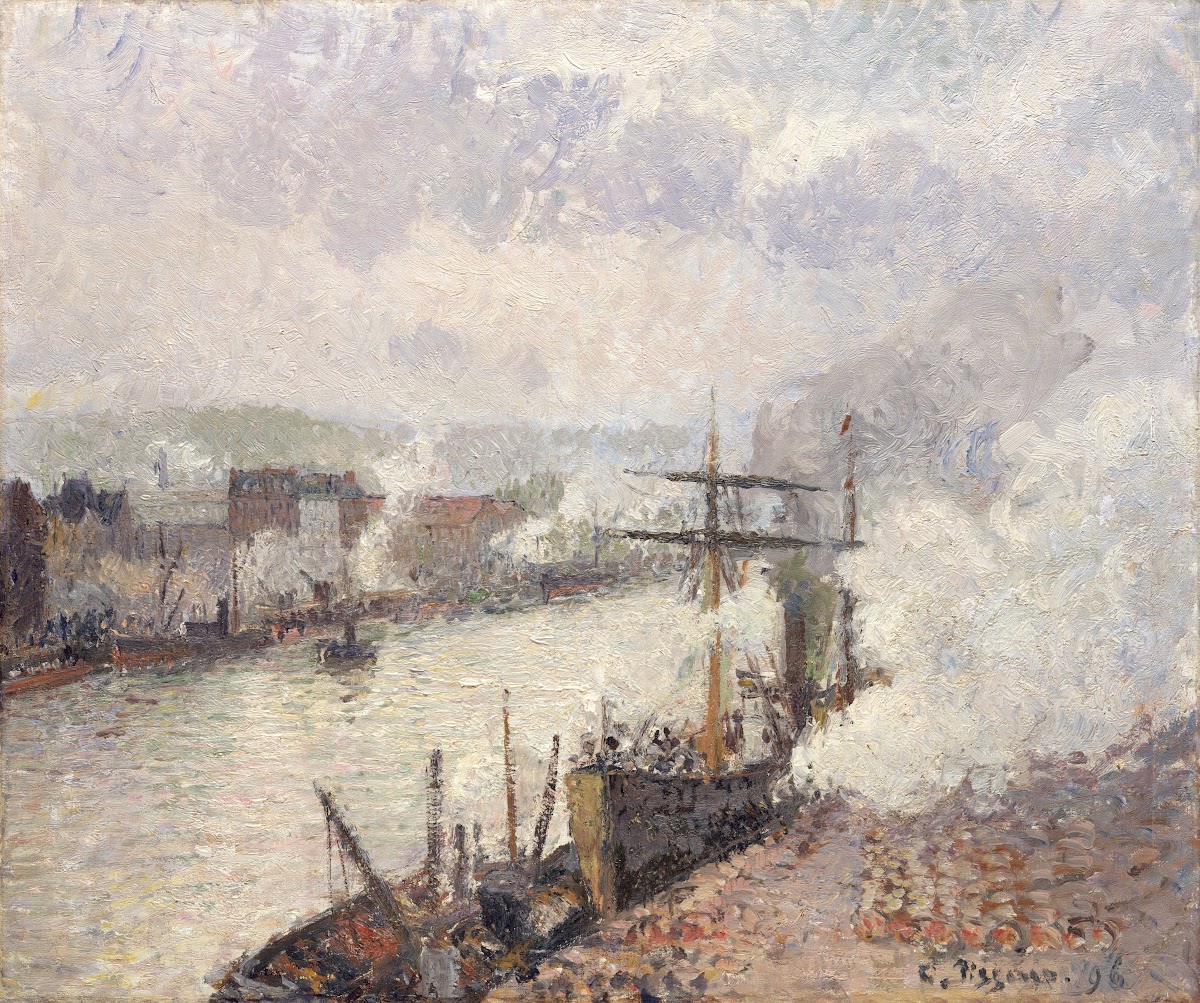 Steamboats in the Port of Rouen 1896
