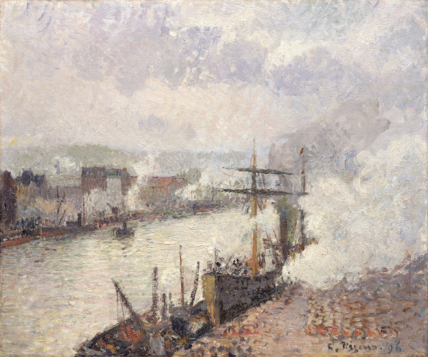 Steamboats in the Port of Rouen 1896
