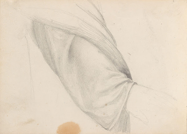 Drapery study 1838 or 1839