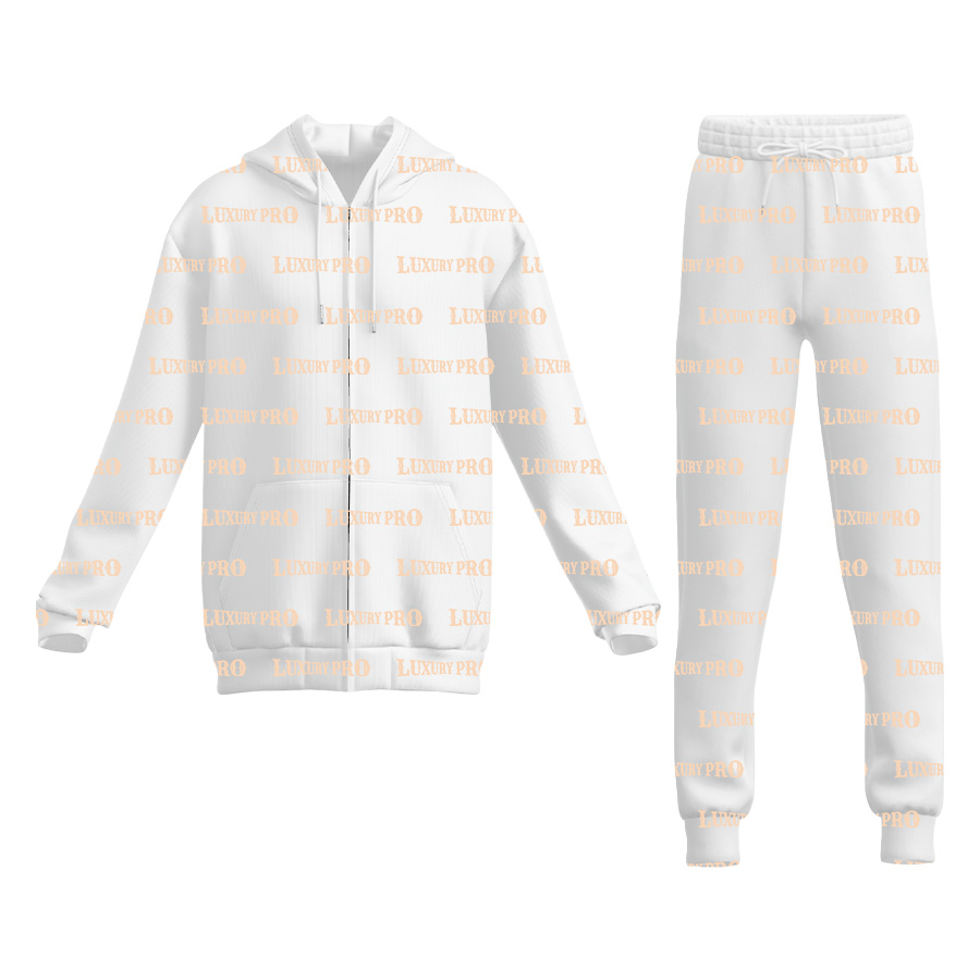 AOP Universal Zip Hoodie Double Hood + Universal Sweatpants 320G