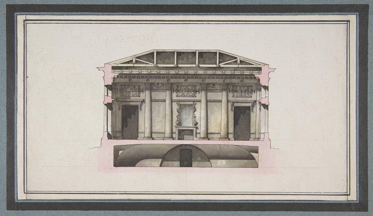 Project for the Alexander Palace Tsarskoe Selo Section 17441817