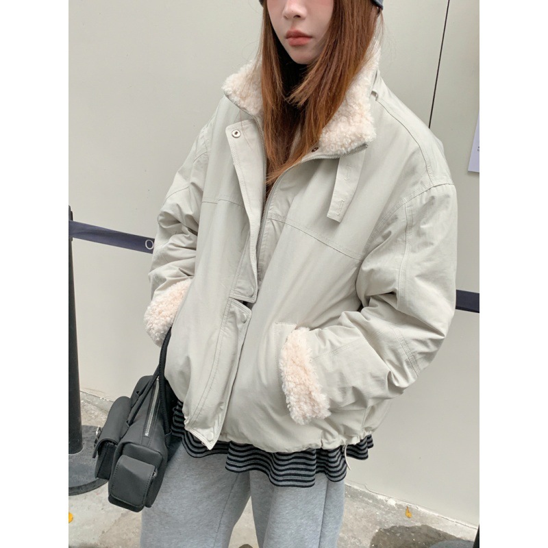 Damen-Parka mit Lammfleece-Futter