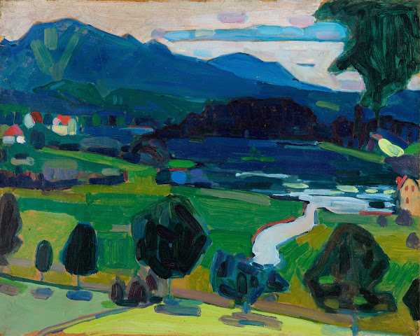 Murnau  View over the Staffelsee 1908