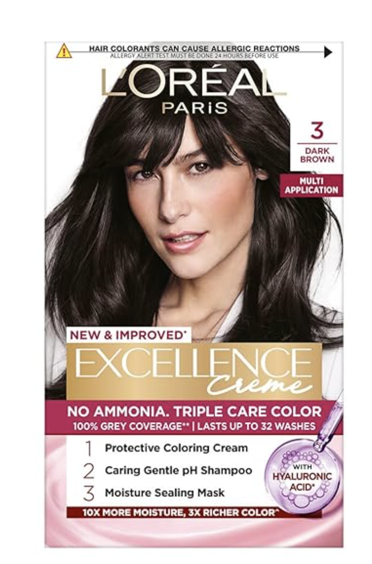 L'Oréal Paris Excellence Crème Hair Colour 3 Natural Darkest Brown