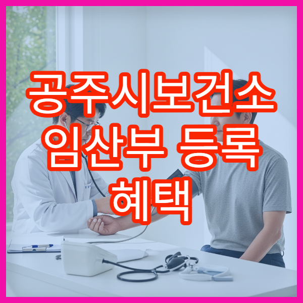 공주시보건소 임산부 등록 혜택 철분제 엽산 지원 신청 방법