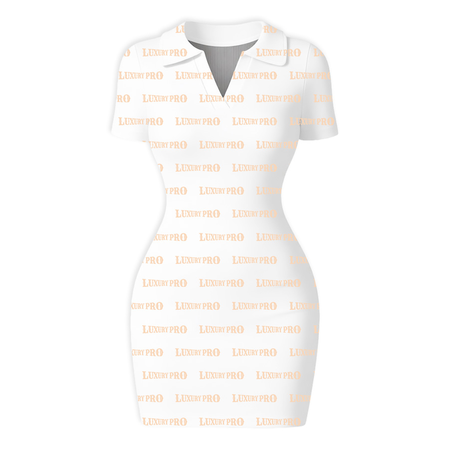 AOP Women's tight knitted dress