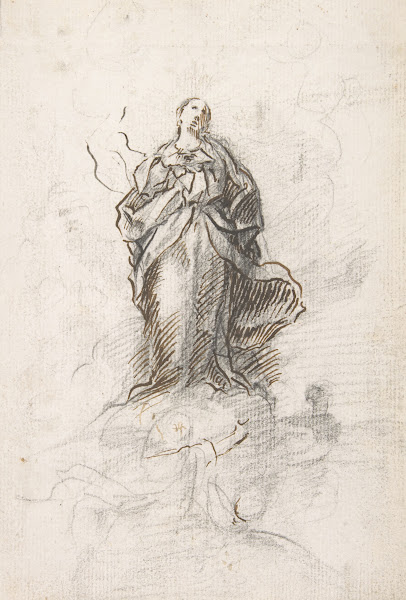 Virgin of the Immaculate Conception Standing on Clouds 17001750