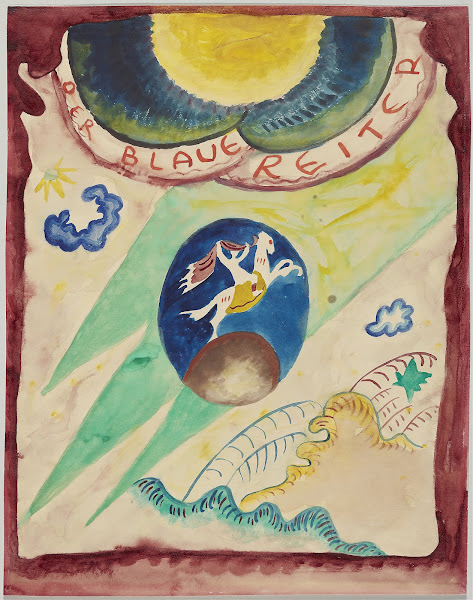 Design for the cover of the almanac The Blue Rider III 1911