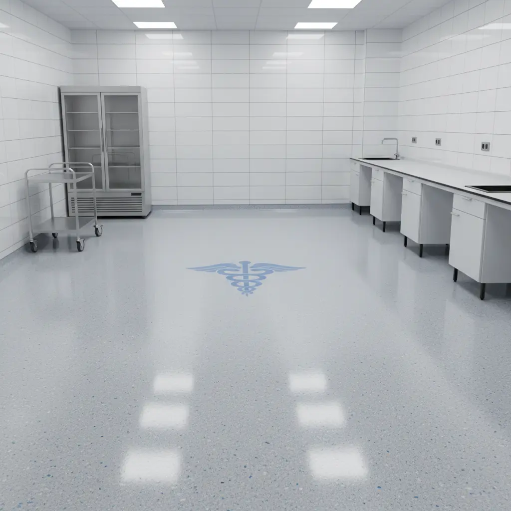 Lantai hospital grade untuk klinik dan laboratorium