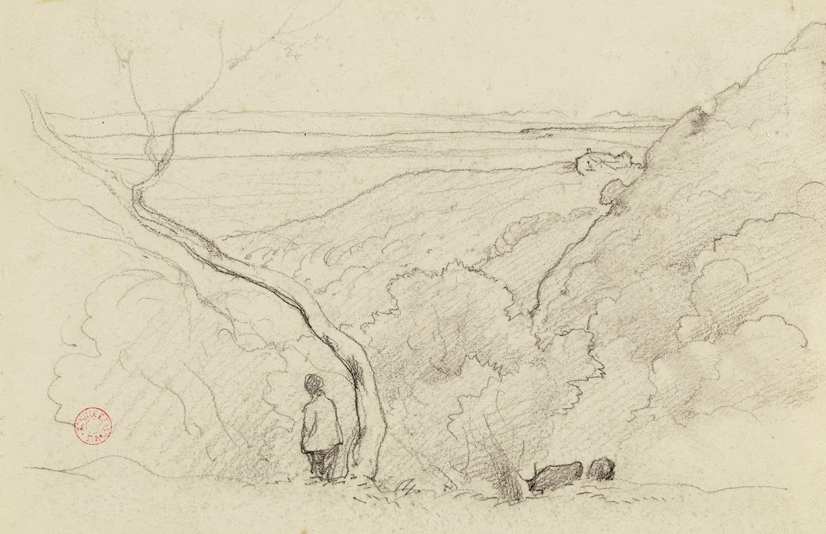 Paysage de bord de mer 19th century