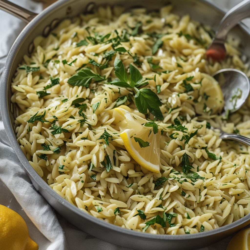 Lemon Herb Orzo – Fresh Mediterranean Side Dish That’s Easy & Delicious finished